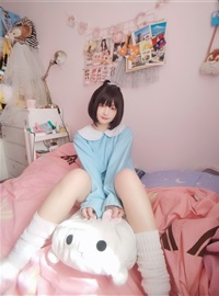 Kagura - No.63 light blue white socks(38)